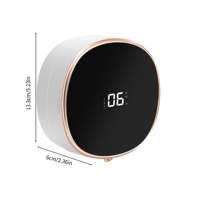 Herunwer Smart Wall-Mounted Instant Water Dispenser with Digital Temperature Display, Compact Touch Control Water Heater for Home Use