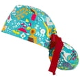 thumbnail image 2 of Lroveb Nurse Caps for Women and Men Scrub Cap with Buttons Bouffant Hat Sweatband Womens Mens Hat, 2 of 4
