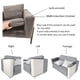 thumbnail image 5 of Protector de sofá rascador para Gatos  sisal Natural protección de Muebles contra Gatos  Sofá esquinero rascador para Cama, Silla, sofá  Fácil instalación, 5 of 6