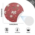 thumbnail image 2 of Ryvnso Red Cherry with Daisy Flower Round Plate Mats Dining Table Placemat Set of 4 for Holiday Decoration, 2 of 7