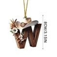 thumbnail image 6 of Luxcidy 26 Letter Ornaments for Christmas Tree Decoration, Retro Cowboy Style Christmas Letter Acrylic Pendant, for DIY Craft Ornaments, Hanging Name Tags for Xmas Tree Decor(W), 6 of 6
