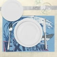 thumbnail image 3 of Ambesonne Vintage Place Mats Set of 4, Extreme Sports Retro, Standard Size, Blue and Dark Blue, 3 of 6