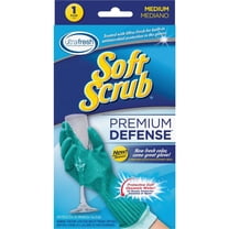 Soft Scrub Premium Defense Purple Rubber Gloves, Medium,12812-16