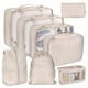 thumbnail image 5 of Kit de accesorios de viaje Qarigey 8 unids/set organizador de maleta Beige, 5 of 6
