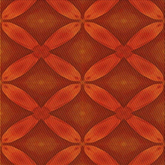 Ahgly Company Machine Washable Indoor Square Transitional Scarlet Red Area Rugs, 6' Square