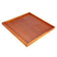 thumbnail image 4 of Bandeja de té de madera multiusos de 40*40*2,5 cm, plato para servir frutas, dulces, café, comida, hogar, Hotel, 4 of 8