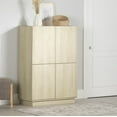 thumbnail image 1 of South Shore Liora 4-Door Bookcase with Shelves, in Bleached Oak, 1 of 13
