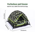 thumbnail image 3 of Casa tienda para gatos GDanes camuflaje con almohadilla suave para mascotas pequeñas y medianas, 3 of 7
