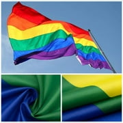 TOPFLAGS 3x5 Foot Rainbow Pride Flag - Vivid Color and Fade proof - Gay LGBT Pride Day Month Parade LGBTQ Community Banner Flags with Brass Grommets