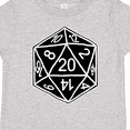 thumbnail image 4 of Inktastic 20 Sided Black Dice Boys or Girls Toddler T-Shirt, 4 of 5