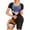 Black Silver, variant on Women Sauna Suit Sweat Vest Waist Trainer 3-in-1 Slimming Full Body Shaper Workout Top with Short Sleeve