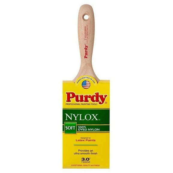 18-Pack of 3” Purdy 144400230 Nylox Swan Paint Brush, Tynex Nylon