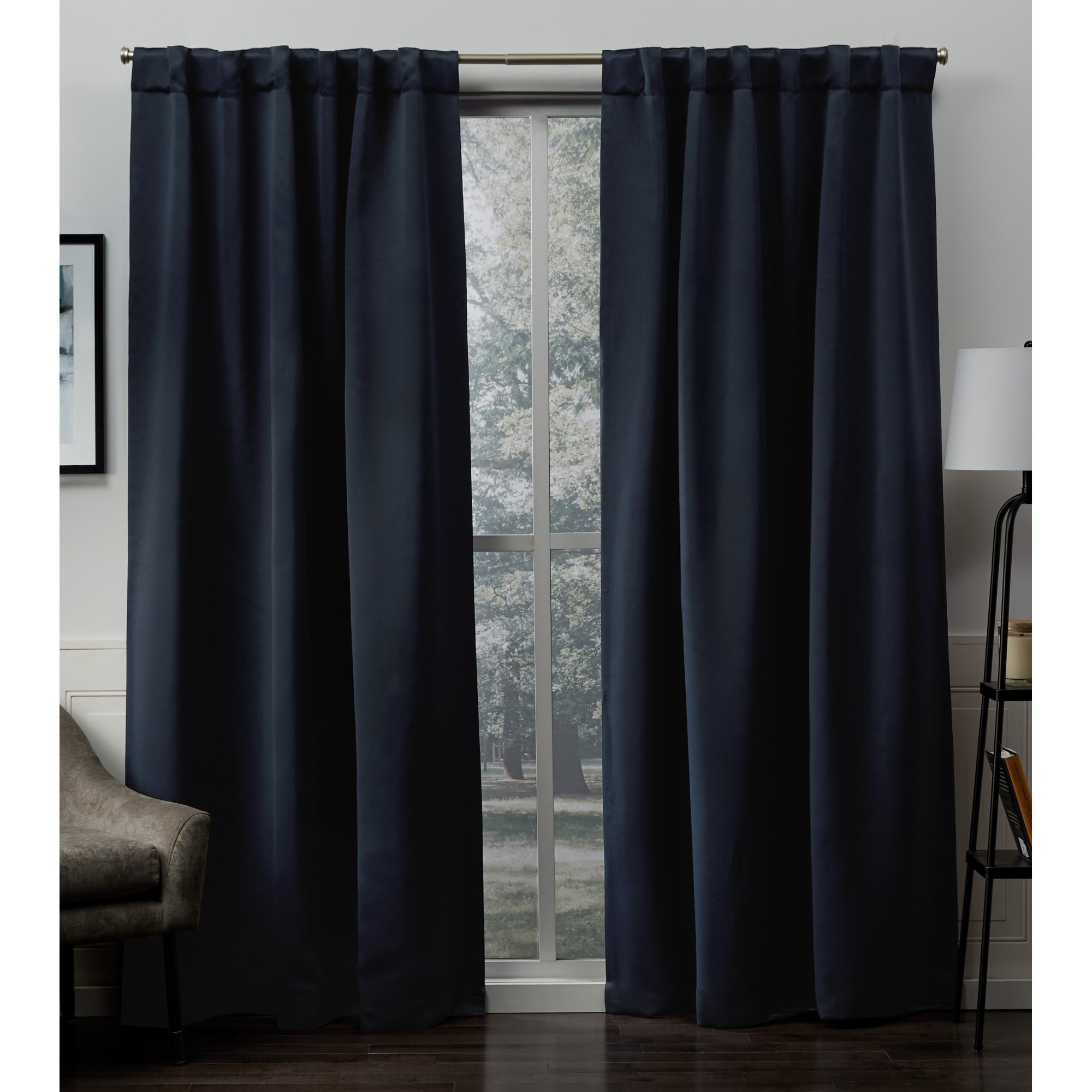 Exclusive Home Curtains Sateen Twill Woven Room Darkening Blackout