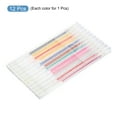 thumbnail image 3 of Unique Bargains 6.3' 1mm Bold Line Flash Gel Ink Pens Gel Pens Colorful Graffiti Highlighter Multicolor 12 in 1 Set, 3 of 5