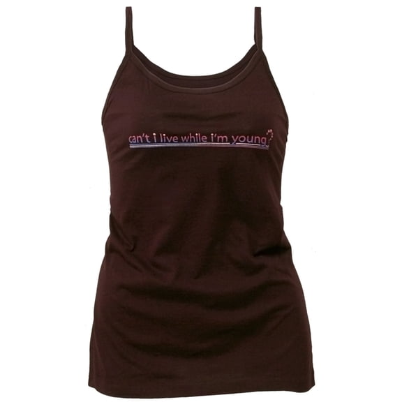 Little Hippie - Can't I Live Juniors Tank Top - Large