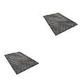 thumbnail image 3 of Alfombrilla de baño Injueey antideslizante impermeable gris oscuro 2Conjunto, 3 of 6