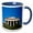 Blue/White, variant on 3drose, Central Greece, Athens, Ancient Agora, Temple of Hephaestus, 11oz Two-tone Green Mug