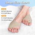thumbnail image 5 of 2PCS Bunion Corrector for Women & Men, Breathable Big Toe Straightener with Non-slip Strap for Day Night Support, Beige, 5 of 10