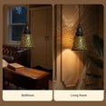 thumbnail image 4 of 4 Count Bell Ceiling Fan Light Cover,AEELLEEA Black/Gold Ceiling Fan Light Shade Chandelier Metal Bell Shaped Cover for Chandelier Wall Sconces with 1-5/8" Fitter, 4.72" Height 4-3/4" Diameter, 4 of 10