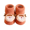 thumbnail image 3 of URMAGIC Toddler Baby Cotton Socks Christmas Cute Cartoon Slipper Socks Xmas Holiday Soft Knit Socks 0-3T, 3 of 6