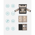 thumbnail image 3 of SONGMICS Organizador de Joyas 3 Pisos con Cerradura y Asa de Viaje, 3 of 5