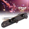 thumbnail image 1 of Guitar Prewired Control Plate,Electric Guitar Prewired Control Plate Iron 3 Way Control Plate Replacement Black, 1 of 8