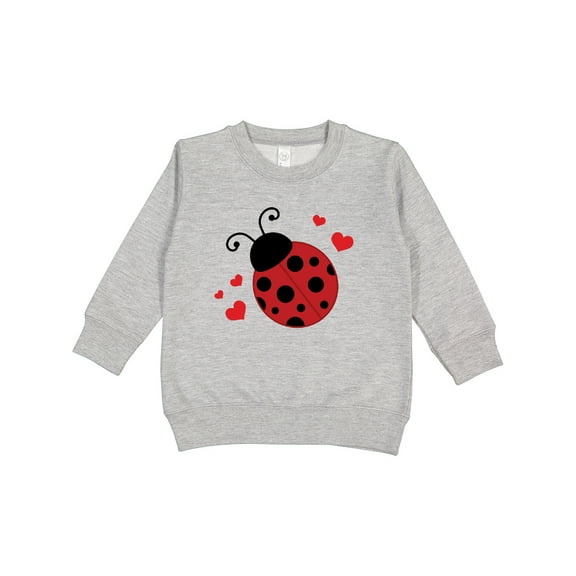 Inktastic Lady Bug and Hearts Toddler Sweatshirt