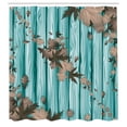 thumbnail image 2 of Ambesonne Autumn Shower Curtain, Fall Art Maple Leaves Print, 69"Wx75"L, Seafoam Sepia, 2 of 4