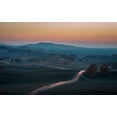 thumbnail image 2 of C. Mei 4x14 White Modern Wood Framed Wall Art Titled - Prairie Dusk, 2 of 5