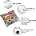 thumbnail image 4 of Acheng Christmas Deer Throw Pillow Covers Cozy Soft Pillowcase Square Cushion Case for Home Sofa Bedroom Car Decoration,2 Pcs White, 4 of 6