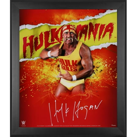 Hulk Hogan WWE Framed Autographed 20" x 24" Hulkamania In Focus Photograph - Fanatics Authentic Certified