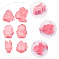 thumbnail image 6 of FUTUREORYY Biscuit Mold 6Pcs Pink Plastic Cookie Mold For Baking Tools And Diy Enthusiasts, 6 of 8