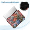 thumbnail image 2 of FORMRS 13-13.3 inch Laptop Sleeve Case Soft Carrying Quilted Computer Bag Cover, Orange Vibrant Flowers, 2 of 7