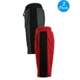 thumbnail image 2 of Men's French-Terry Shorts with Side Trim & Zipper Pockets (2-Pack), 2 of 3