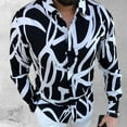 thumbnail image 4 of Shirt Turn-down Collar Anti-shrink Buttons Turn-down Collar Men Shirt for Work, 4 of 7