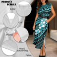 thumbnail image 6 of KUIFORTI Matching Vacation Outfits for Couples Polynesian Tribal Women's Casual Dresses & Men's Hawaiian Shirt Quick-dry Maxi Dress with Soft Fabric Gifts for Couples, 6 of 7