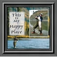 thumbnail image 2 of Fly Fishermen Happy Place, Fishing Gifts,  Beach, Boating or Fishing Decor, 10X10 9729, 2 of 6