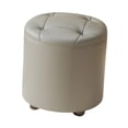 thumbnail image 2 of simhoa Petit Pouf Rond Repose-Pieds Tabouret Stable pour Chambre de Bébé Entrée Chambre Gris, 2 of 8
