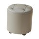 thumbnail image 2 of Puf pequeño redondo para reposapiés, otomana, asiento infantil, taburete con asiento Gris, 2 of 9