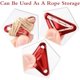 thumbnail image 5 of Tent Aluminum Alloy Rope Tensioner (Red), 30pcs Triangular Aluminum Cable Adjuster, Tent Cable Tensioner for Camping and Hiking, 5 of 5