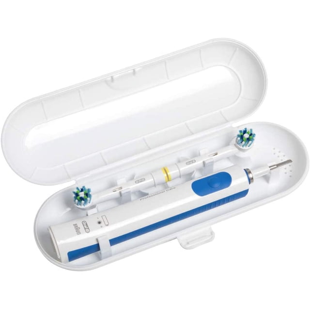 Estuche de viaje para cepillos de dientes eléctricos Oral B y Philips Sonicare, blanco