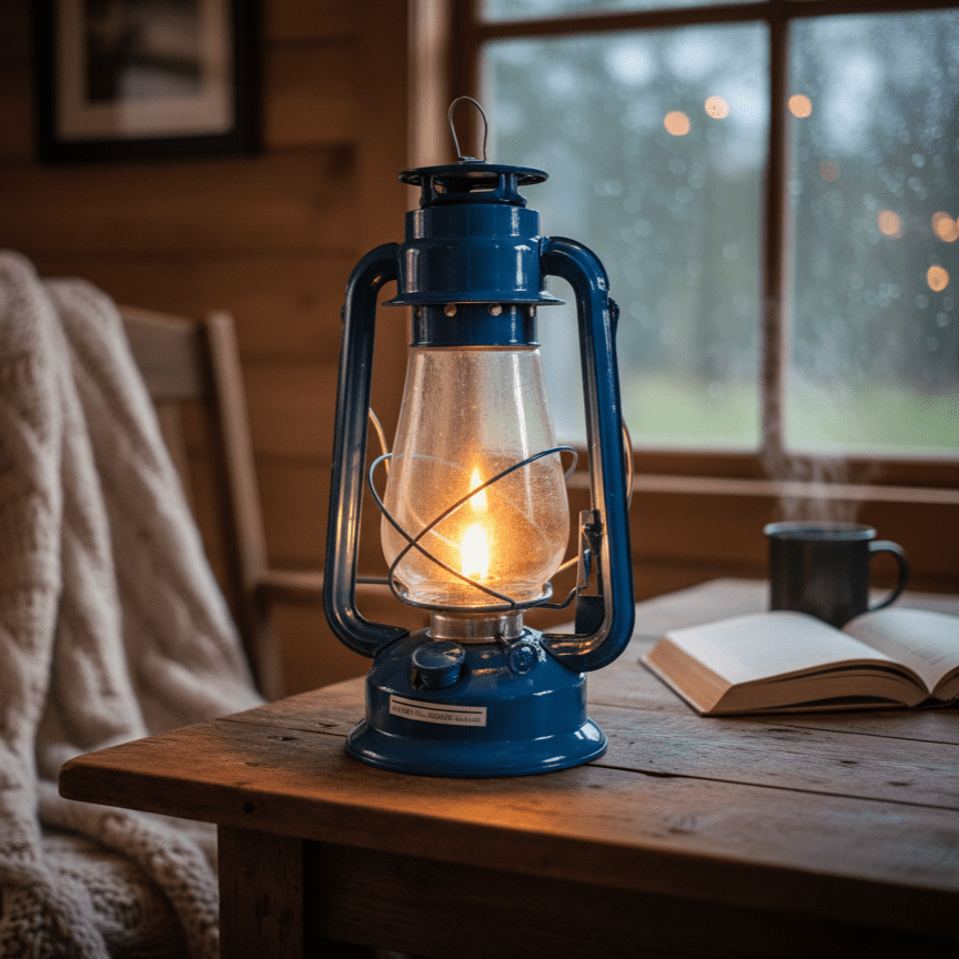 21st Century Hurricane Lantern Oil Kerosene Lamp 12" Assorted Color Home Decor