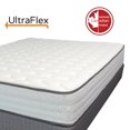 thumbnail image 2 of UltraFlex GLORY- Matelas Hybride Orthopédique Robuste avec Ressorts Ensachés HDCoil, Soutien Multi-Postures pour le Soulagement de la Pression, Mousse Certifiée CertiPUR-US® avec Encadrement, Écoresponsable (Fabriqué au Canada), 2 of 10