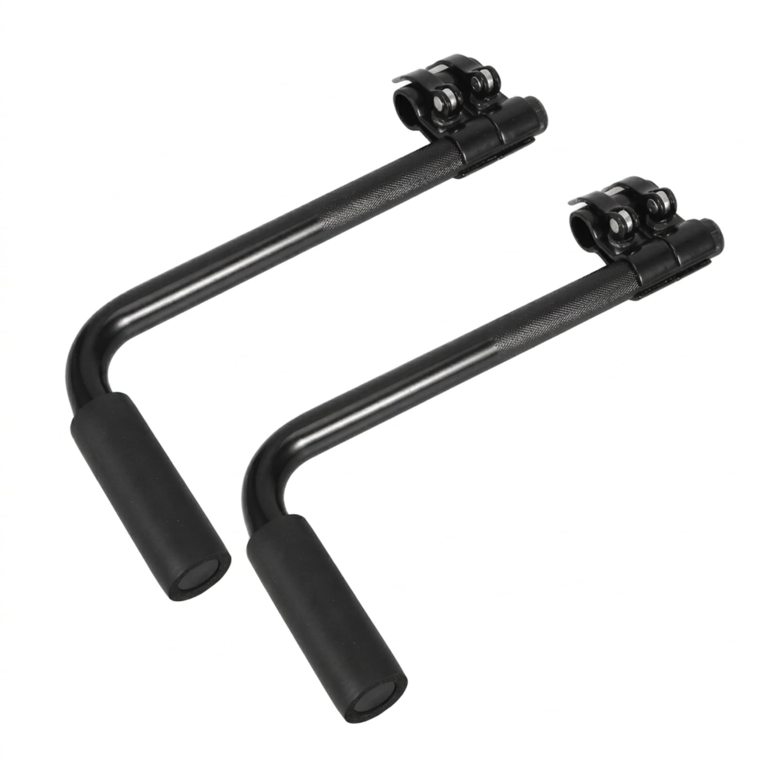 Serenable 2 Pack Ergonomic Wheelchair Handle Extenders Push Bar Non Slip Foam Grip Stainless Steel Mobility Aid for Standard Wheelchairs Ramps
