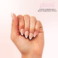 thumbnail image 2 of HLONK Artificial Fake Press-ons  250 Glazed French Tip  Short Almond  File and Glue Included  30 Nails, 2 of 5