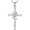 A01-Daisy, variant on Daisy Cross Necklace 925 Sterling Silver Daisy Pendant Birth Flower Cross Necklace Jewelry Floral Gifts for Women