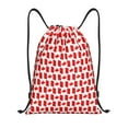 thumbnail image 1 of Lsque Canada Print Drawstring Backpack Bag Sport Gym Sackpack Cinch Bags Drawstring Bags Draw String Sport Bag-Small, 1 of 6