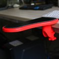 thumbnail image 4 of Injueey Almohadilla para reposabrazos, portátil, reutilizable, acoplable, PC, Protector de hombro montado en escritorio, accesorios para Juegos de teclado y mouse para computadora rojo Tela, 4 of 6