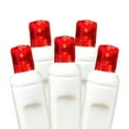 thumbnail image 2 of Novelty Lights Christmas LED Icicle Light Set, Red, Wide Angle 5MM, White Wire, 7.5' Long, 70 Light, 2 of 3