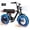 Black & Red, variant on Actbest Blaze Retro Electric Bike for Adults, 16"x4.0 Fat Tire Vintage E‑Bicycle, 500W Hub Motor 28MPH(Peak 1500W), 48V 13Ah Removable Battery, Dual Shock Absorption,Black & Red
